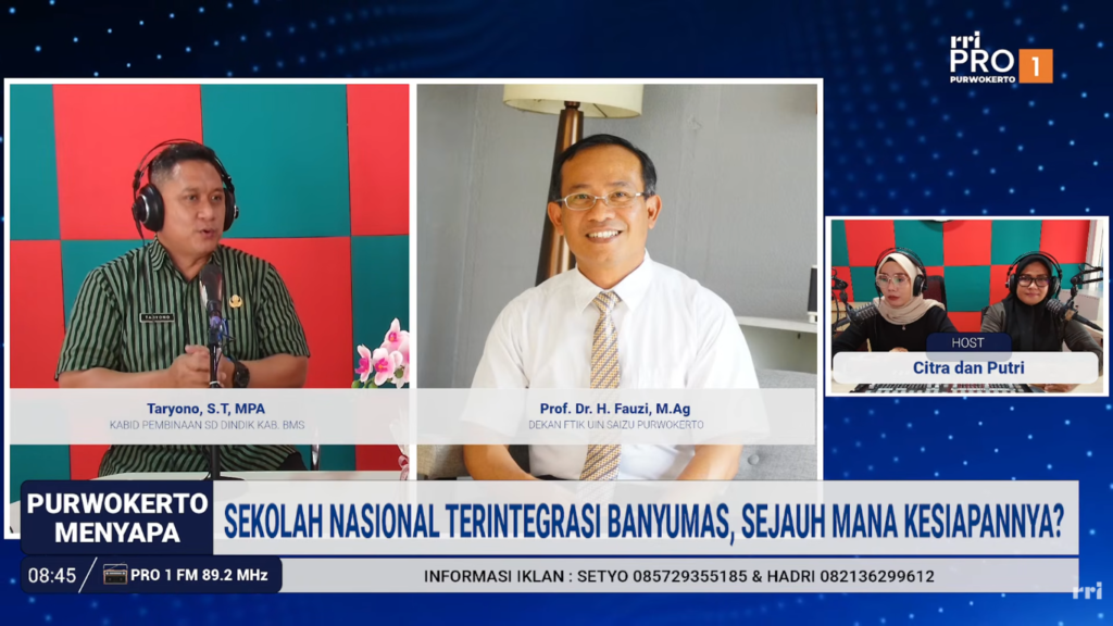 Melalui Dialog RRI, FTIK UIN Saizu Tekankan Pentingnya Transformasi Holistik dalam Sekolah Nasional Terintegrasi