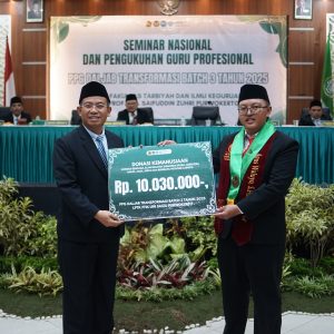 Donasi Kemanusiaan, Wujud Kepedulian Guru Profesional PPG FTIK UIN Saizu