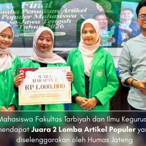 Mahasiswa FTIK UIN Saizu Raih Juara Nasional Lomba Artikel Populer Humas Jawa Tengah 2026