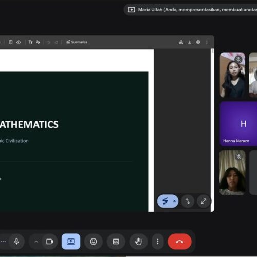 TBI Matematika UIN Saizu Kenalkan Sejarah Matematika Peradaban Islam kepada Mahasiswa Filipina